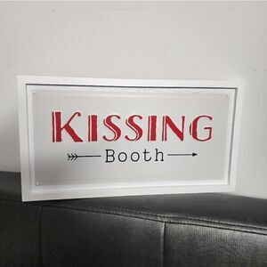 New Valentine's Day "Kissing booth" sign